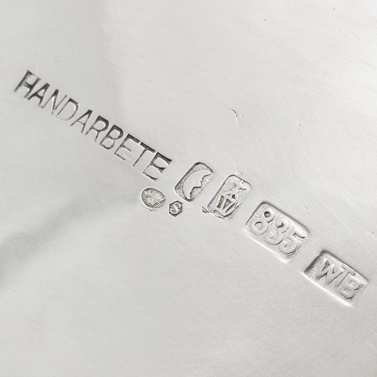 SKÅL, silver, stämplad WTB, Tyskland, importstämplad, 1900-tal. Vikt 385 g.