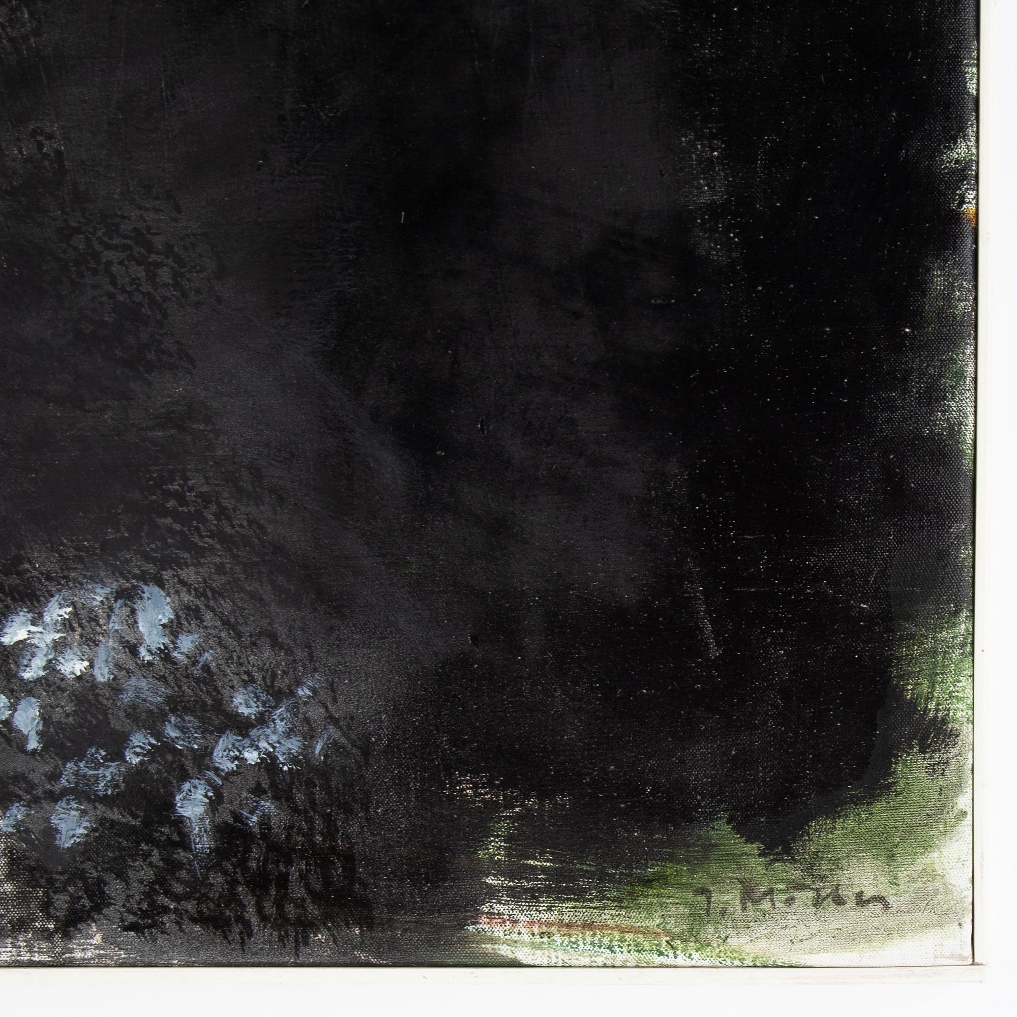 Ingegerd Möller, oil on canvas. Signed.