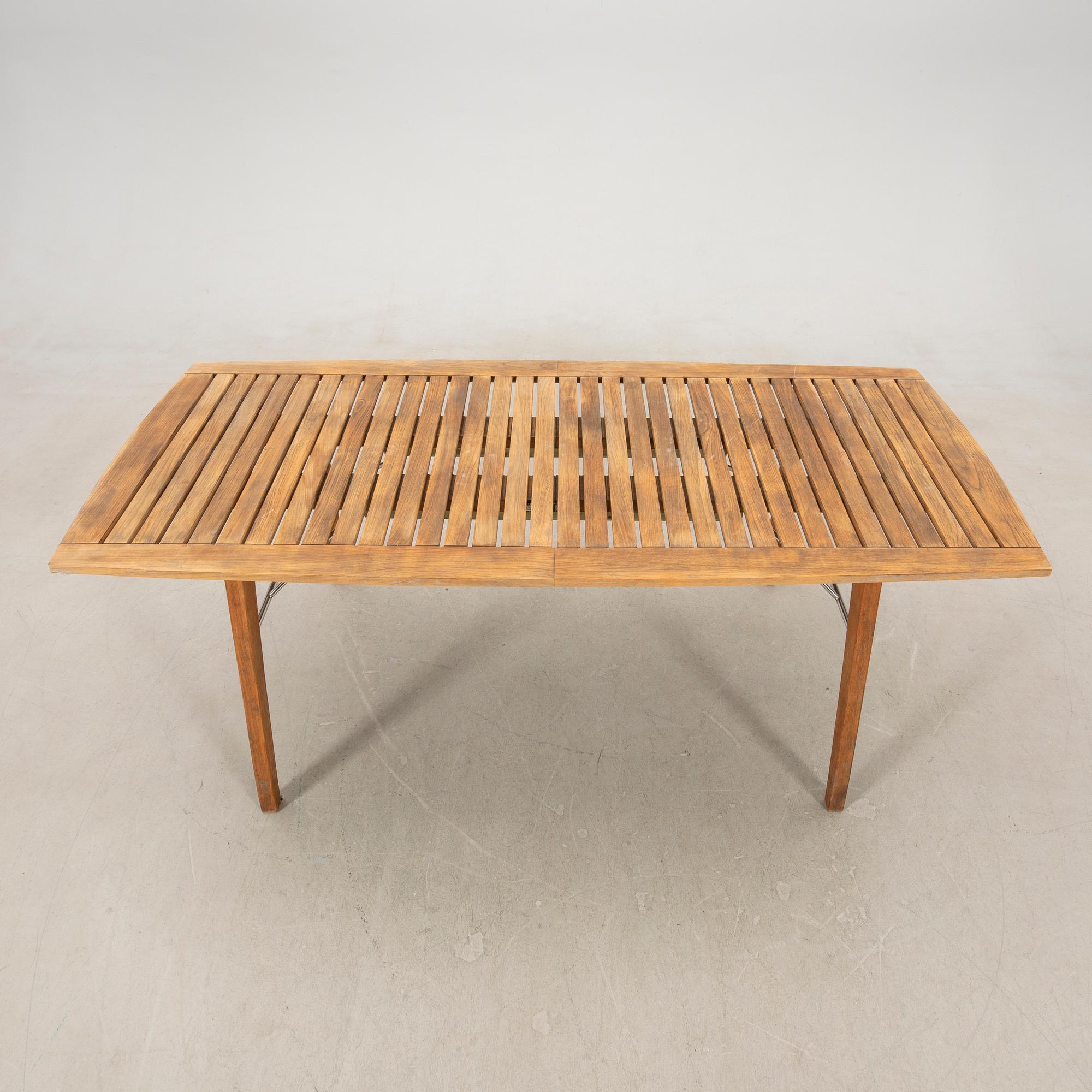 Jakob Berg trädgårdsmöbel 7 dlr "Ballare" för Fritz Hansen Danmark sent 1900-tal.