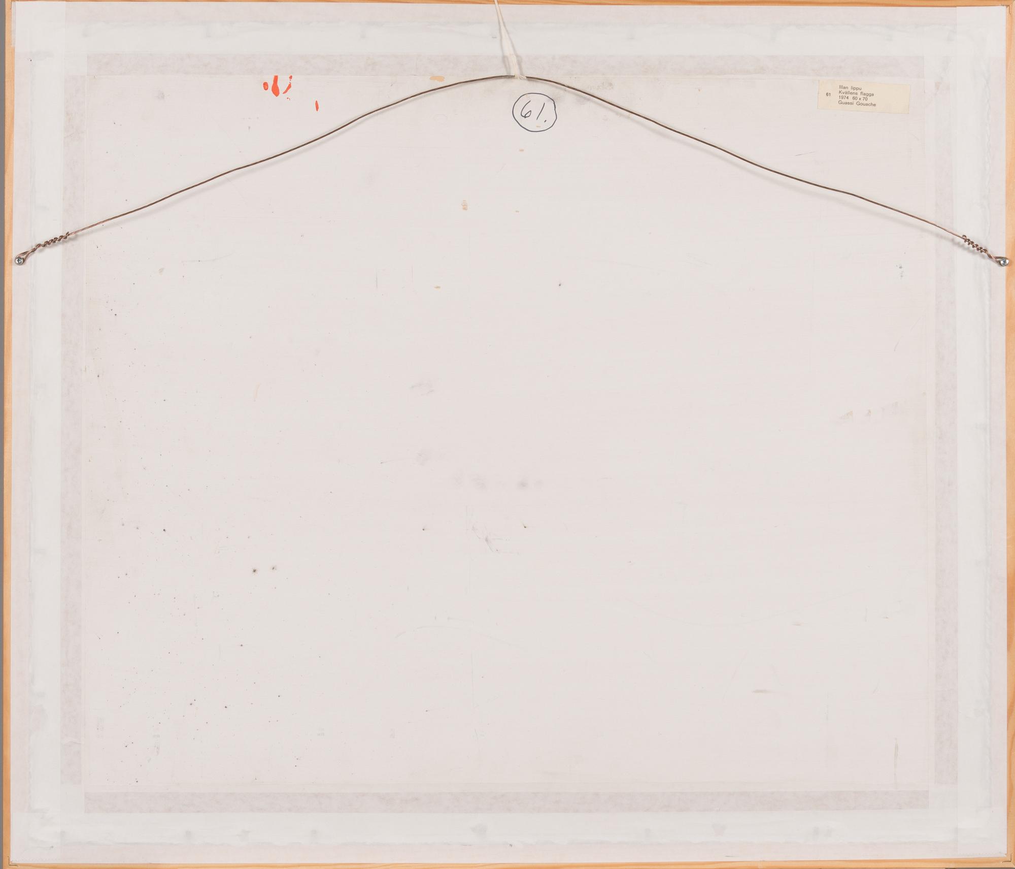 Kimmo Kaivanto, gouache, signerad och daterad -74.