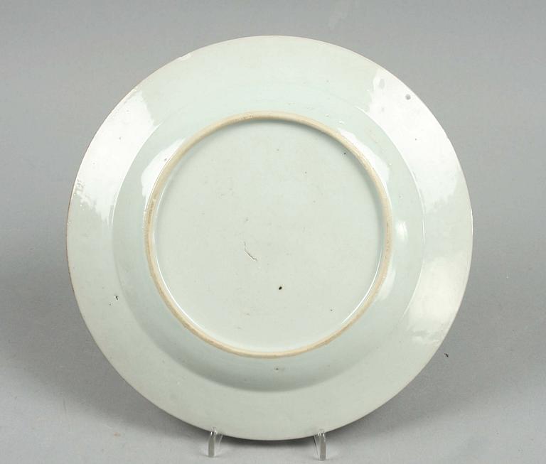 TALLRIK, porslin, Kina, Qianlong, 1700-tal.