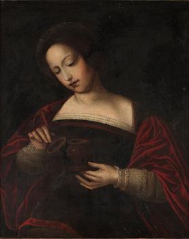 1072. OKÄND KONSTNÄR, olja på duk, italiensk skola, 1700/1800-tal.