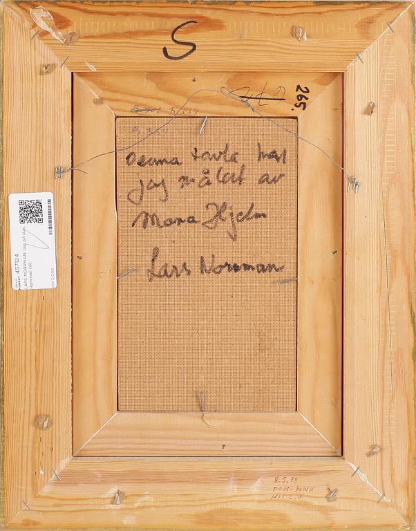 LARS NORRMAN, olja på duk, signerad.