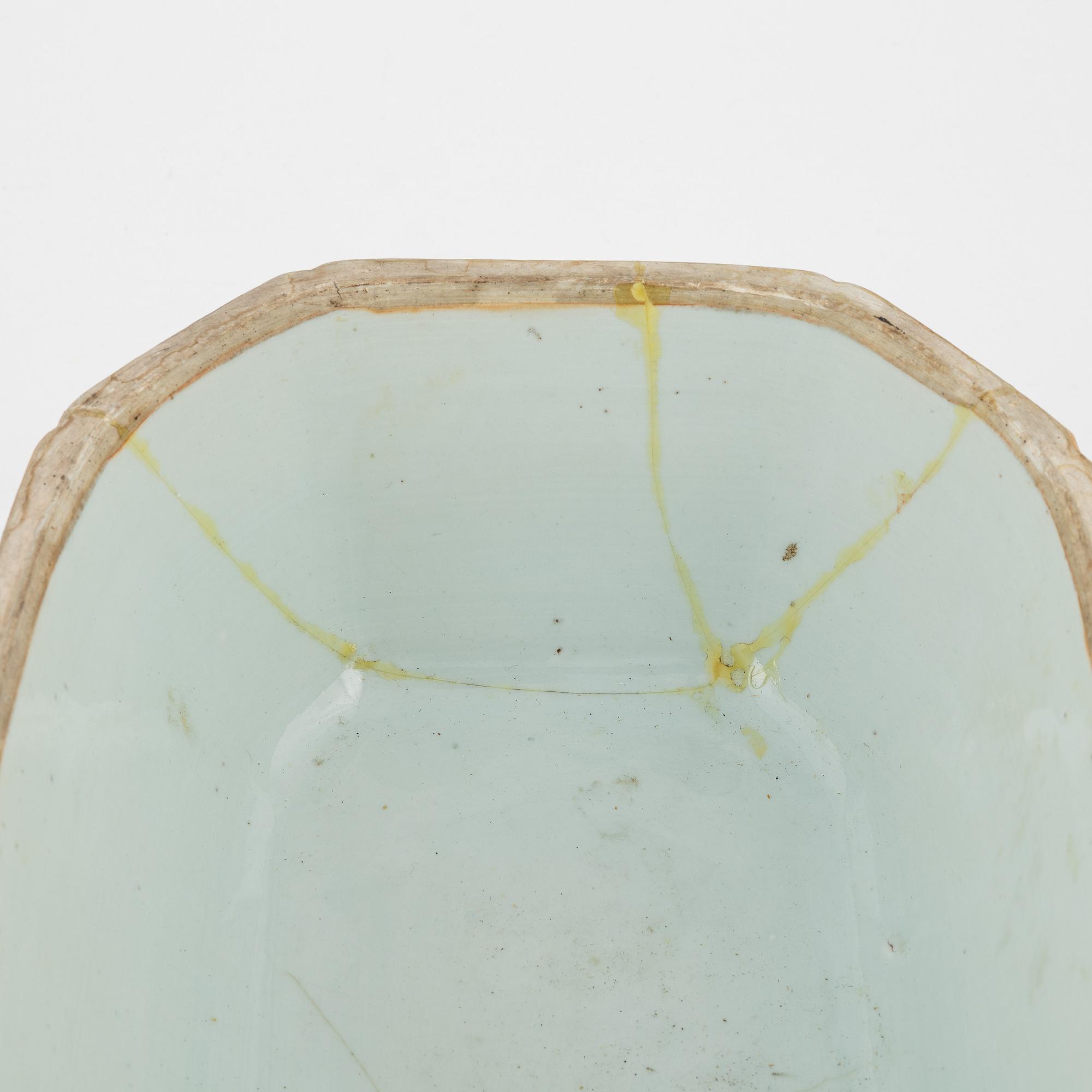 Terrin, kompaniporslin, Kina, Qingdynastin, Qianlong (1736-95).