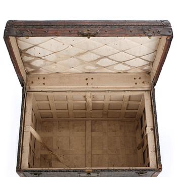 GOYARD, a Monogram canvas trunk, late 19th/early 20th century.