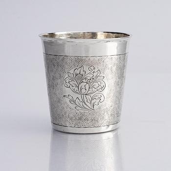 A German silver beaker, possibly Johann Reinhard, Leipzig (active 1694-1703).