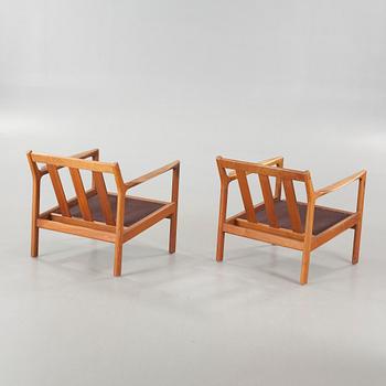 A pair of armchairs, designed by Karl Erik Ekselius for JOC, 20th century.