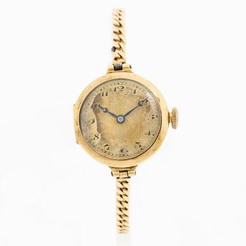 Wristwatch, 22.5 mm, 18K gold.