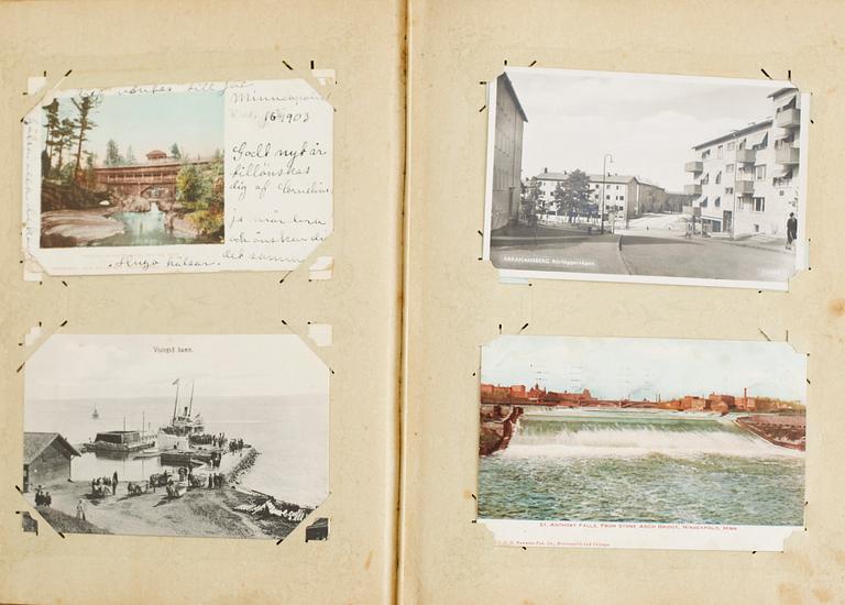 BREFKORTSALBUM, omkring år 1900.