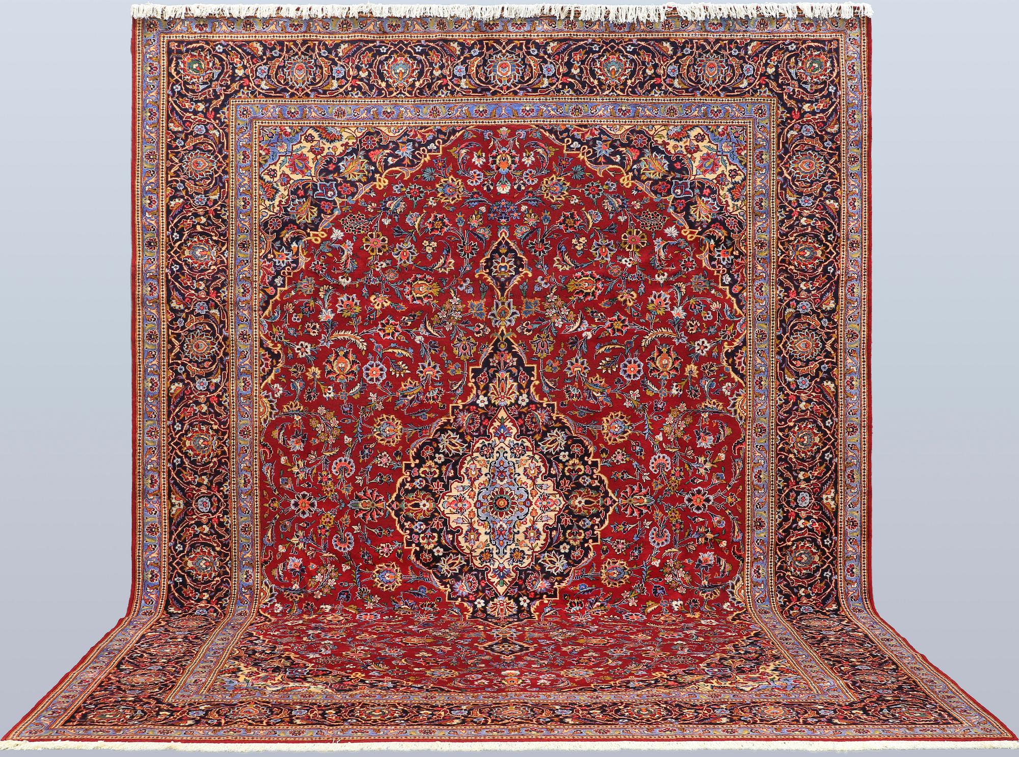 A Keshan carpet, 464 x 361 cm.