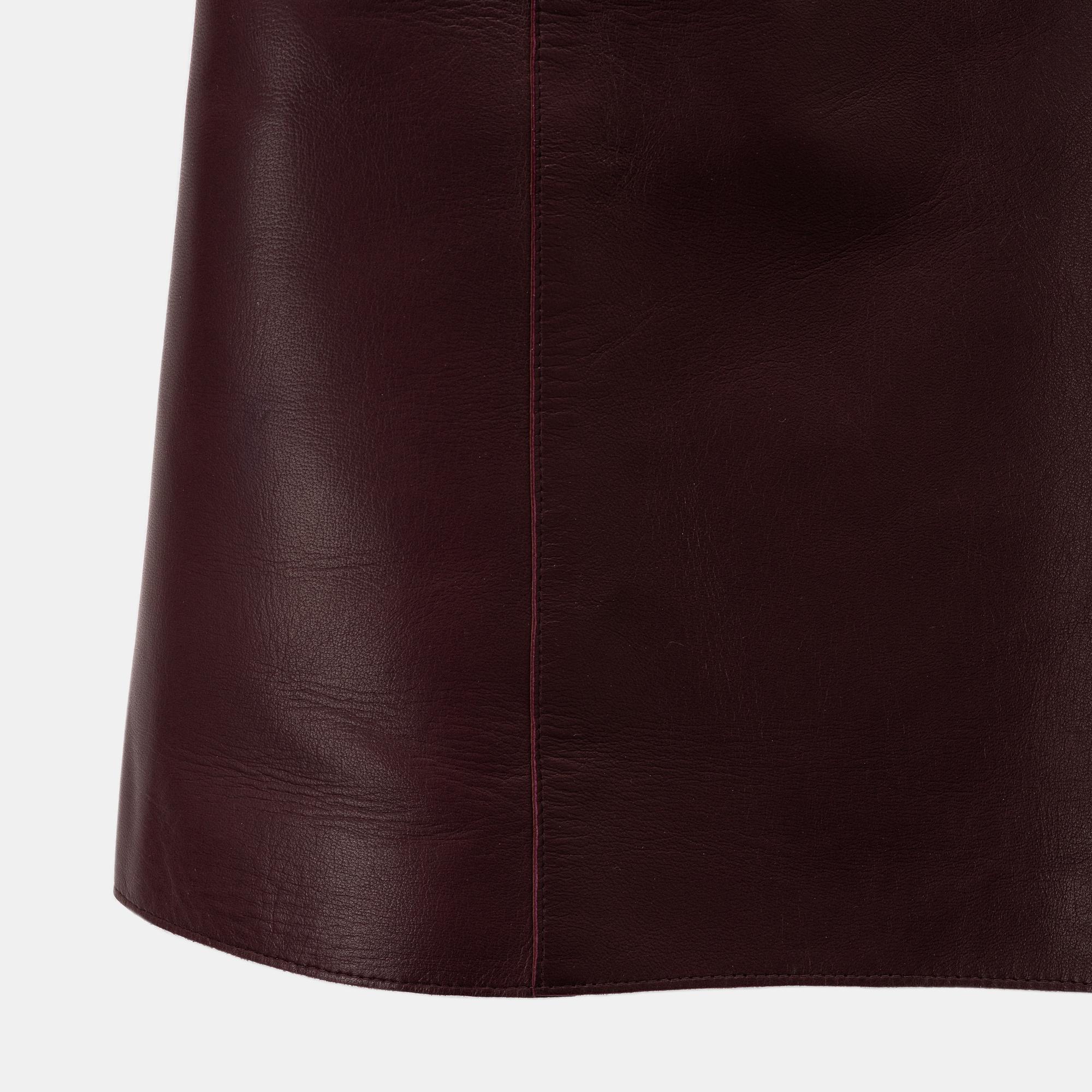 Céline, a leather top, size 36.