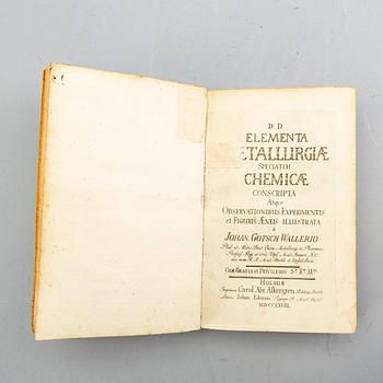 Johan Gottschalk Wallerius, book metallurgy Stockholm 1768.