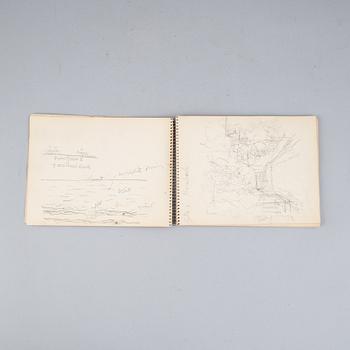 Two sketch books by Carl Kylberg.