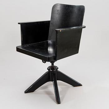 WERNER WEST, a 1930's desk chair for Wilhelm Schaumann Oy, Finland.