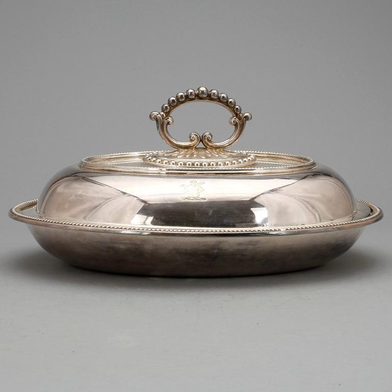 DUBBELKAROTT, nysilver, England 1900-tal.