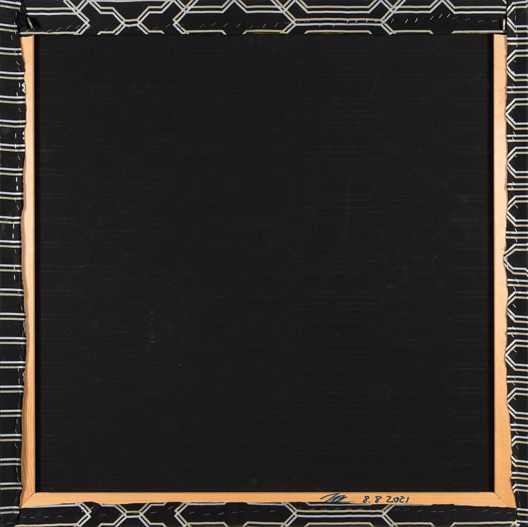 Ilkka Suppanen, tekstiili, signeerattu ja päivätty 8.8 2021.