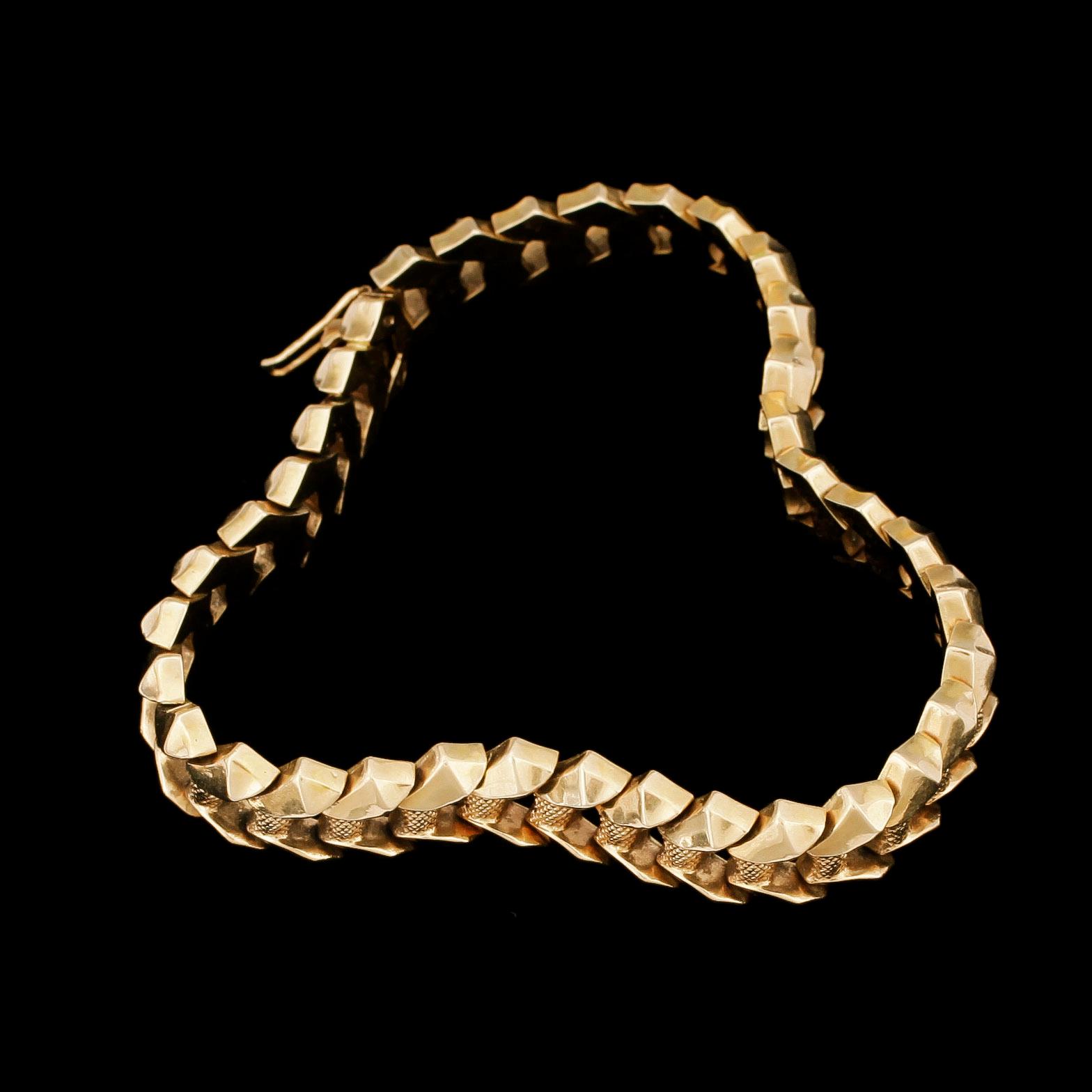 ARMBAND, 18k guld, Italien. Vikt ca18g.