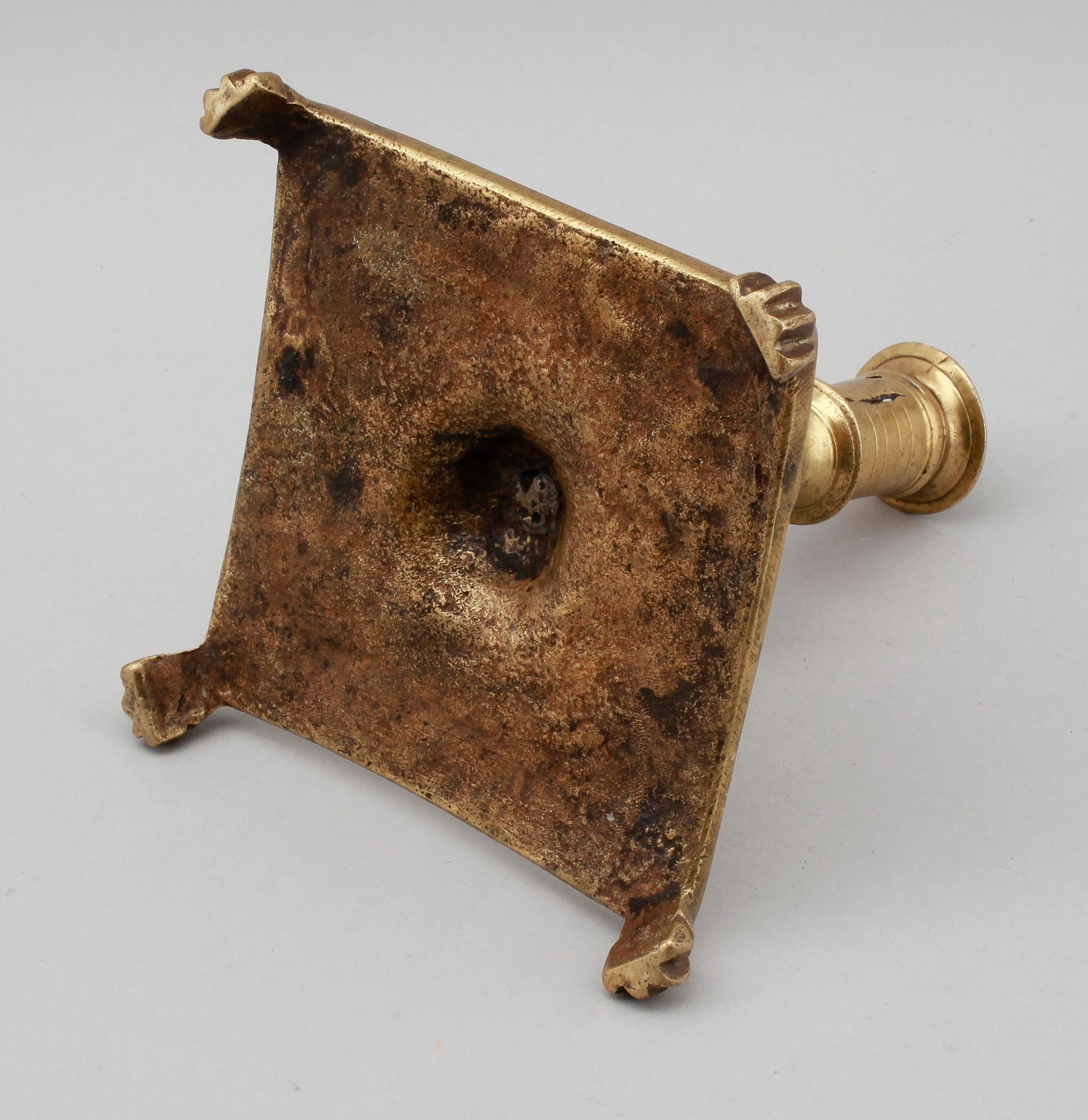 LJUSSTAKE, brons, 1600-tal.