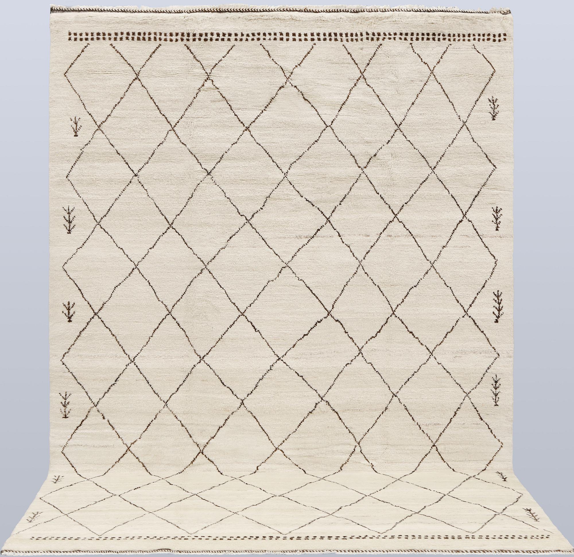A Moroccan rug, c. 290 x 197 cm.