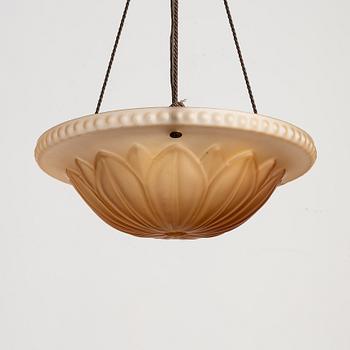 Harald Notini, a ceiling lamp model "10074", Arvid Böhlmarks Lampfabrik, Stockholm, 1930s.