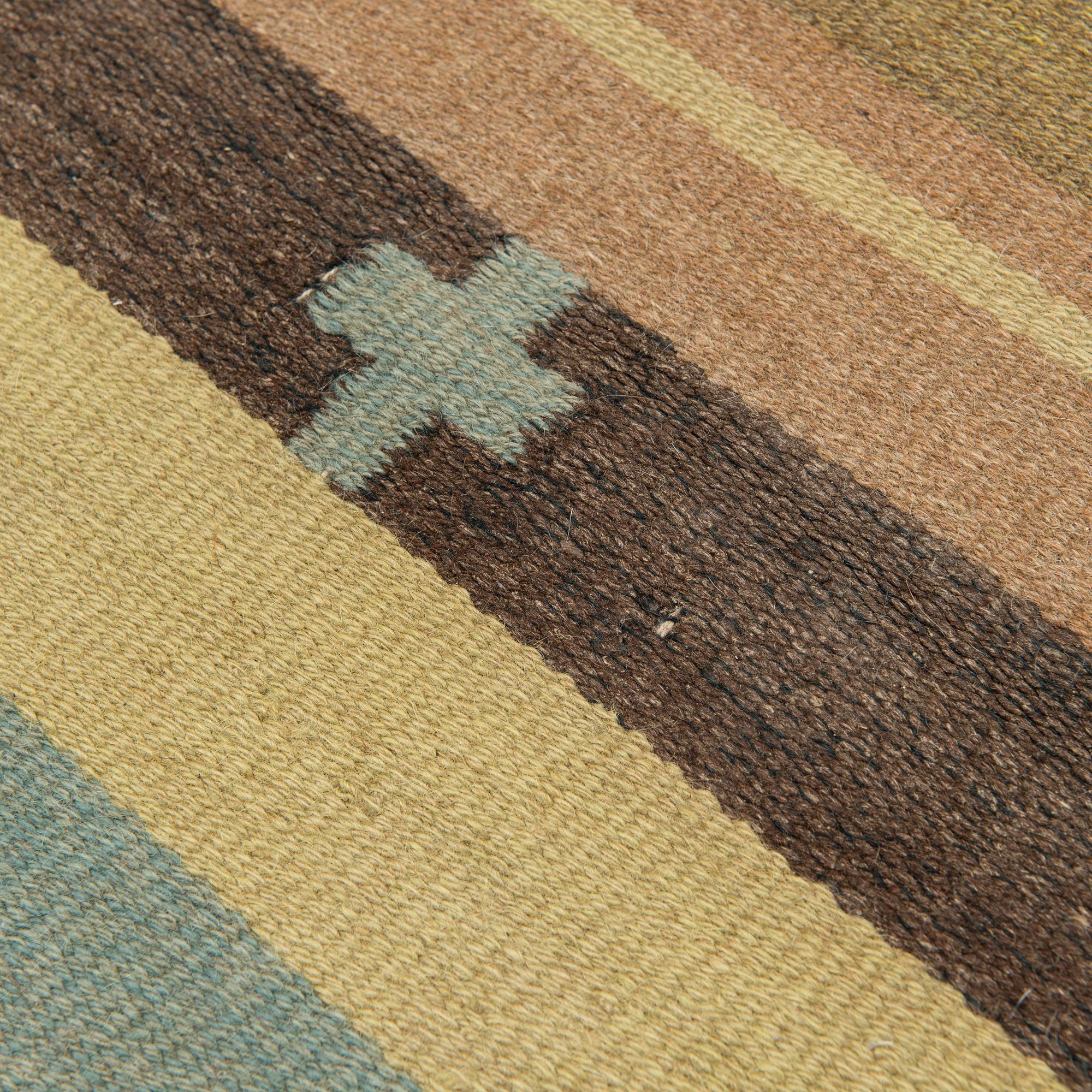 MAIJA KANSANEN, HÅRGARNSMATTA, Aaltonens Mattväveri, Kiikka, Finland 1930-tal. Ca 300x210 cm.