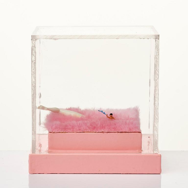 Marie-Louise Ekman, "Dam med behå och springande dam-ben".