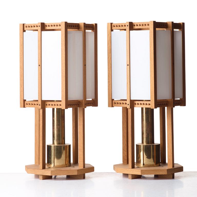 John Kandell, a pair of ceiling or table lamps, Sweden 1950´s.