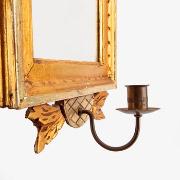 Spegellampetter ett par Gustaviansk stil omkring 1900.