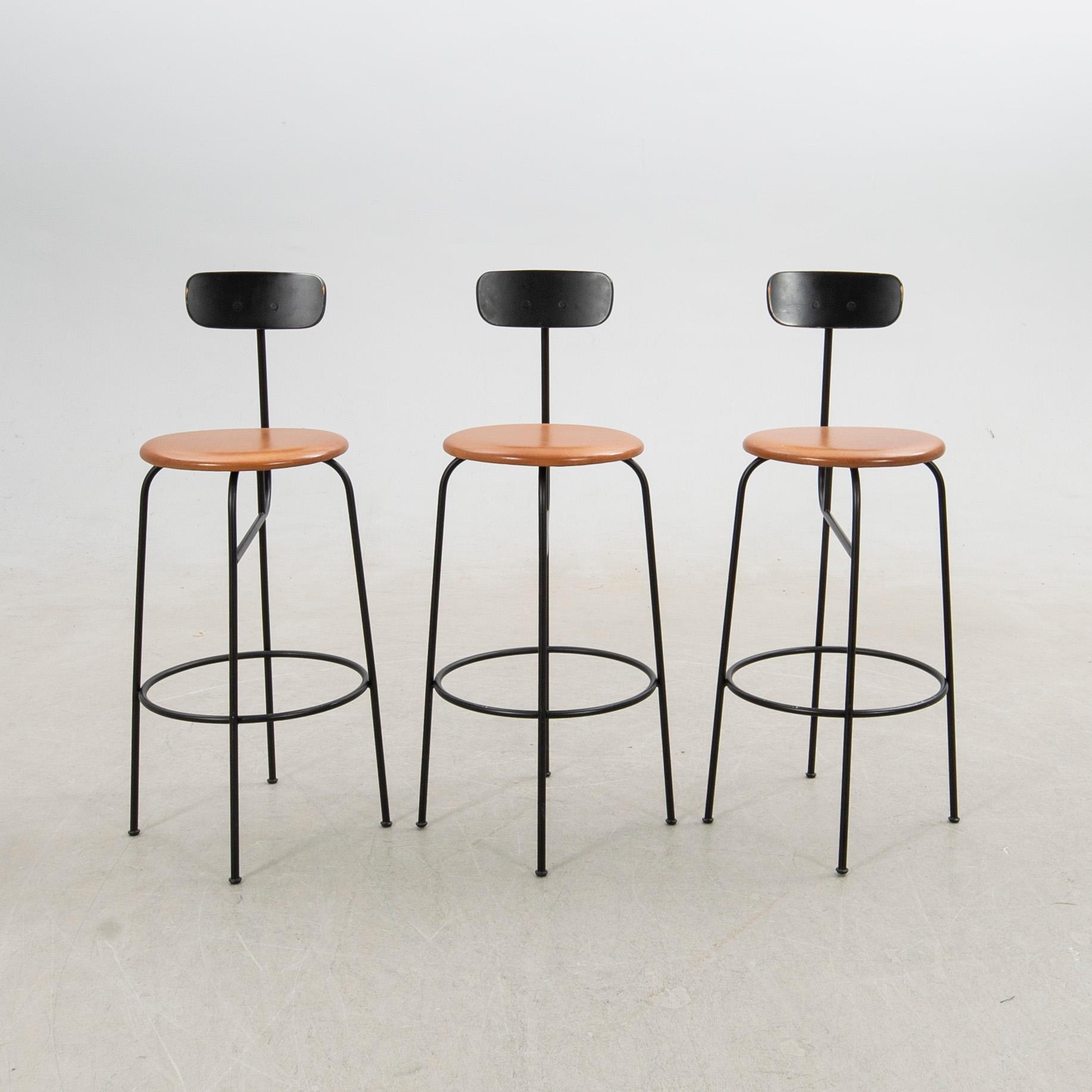 Afteroom, barstolar, 3 st, "Counter Chair" Audo, Danmark.