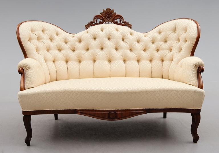SOFFA, rokokostil, 1800-talets andra hälft.
