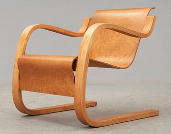 An Alvar Aalto model nr 31 birch armchair, executed on license by Aalto Design Hedemora Sweden 1945-54.