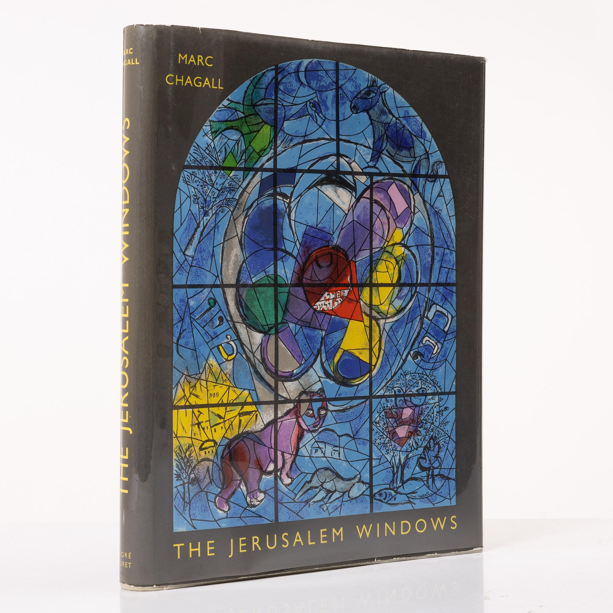 Marc Chagall, Book "The Jerusalem Windows", André Sauret, Monte Carlo, 1962.