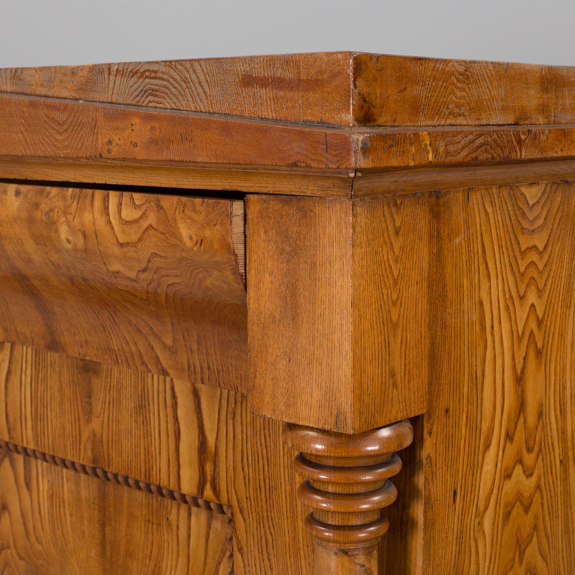 SECRETAIRE A ABATTANT, attributed to Per Fredrik Ahlgren, Visby, Gotland, mid 1800s.