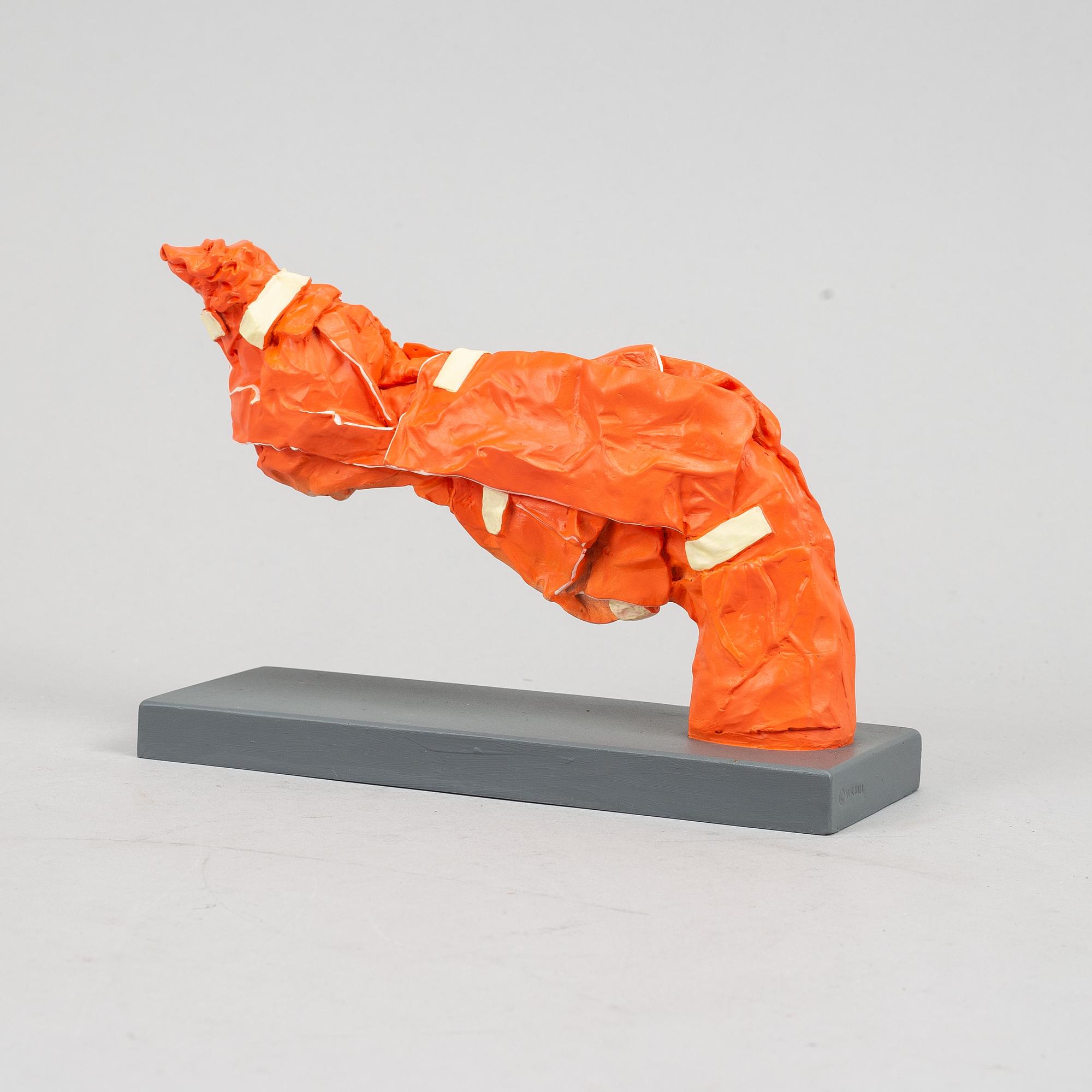 Carl-Fredrik Reuterswärd/ The Non-Violence Project Foundation, a polyresin sculpture 2017, Certificate numbered 15/30.