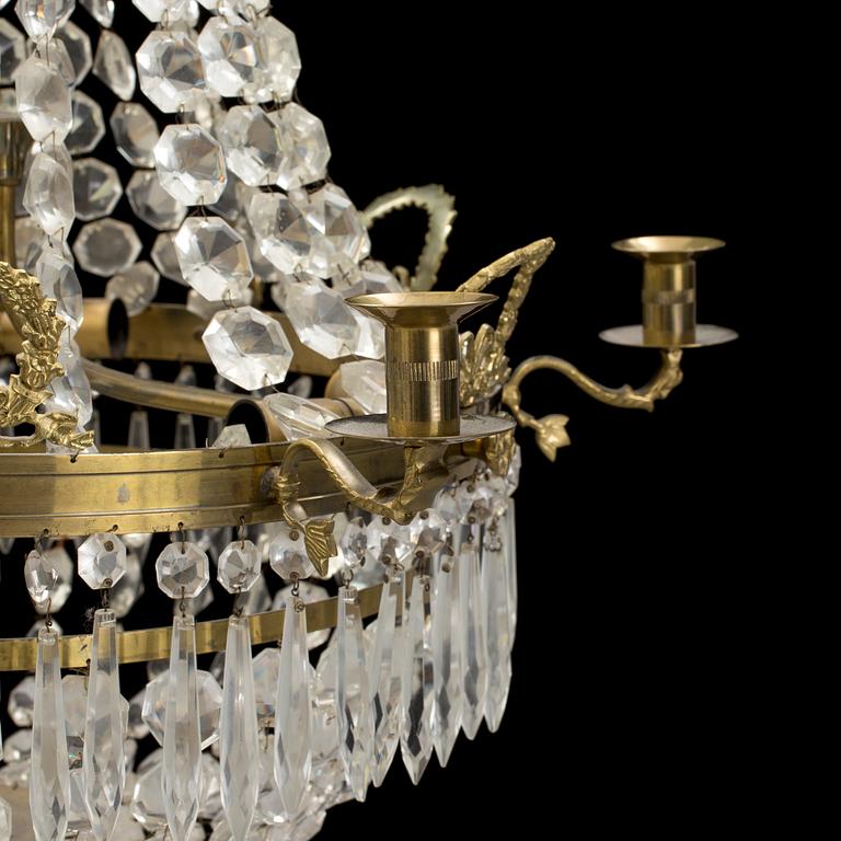 A first half of the 20th century Empire style chandelier.