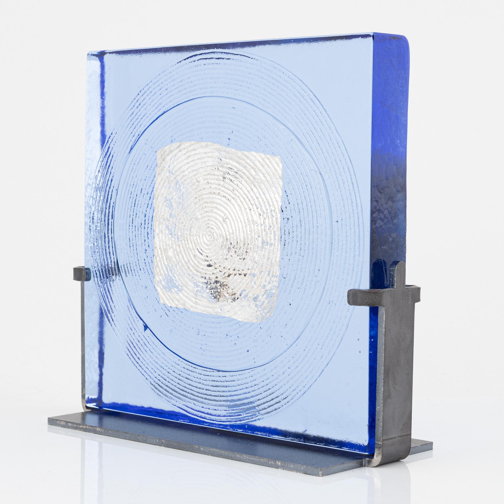 Bertil Vallien, a glass sculpture, Kosta Boda, Sweden.