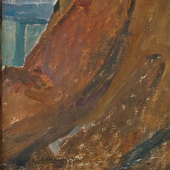 Carl Wilhelmson, "Skeppare i oljekläder" (Skipper in oilskins).
