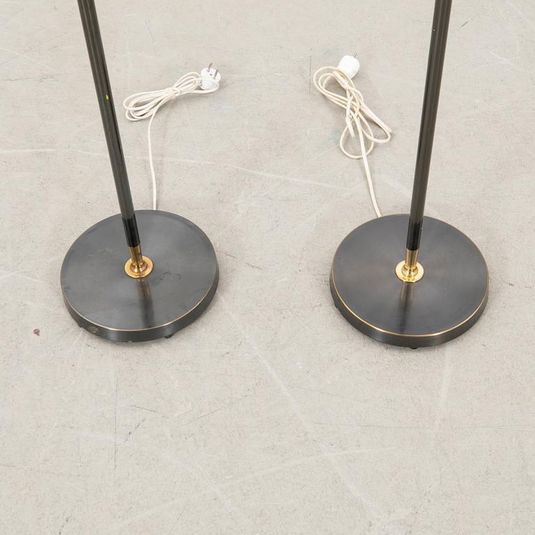 Floor lamps, a pair model 7061, Falkenbergs Belysning 1960s.