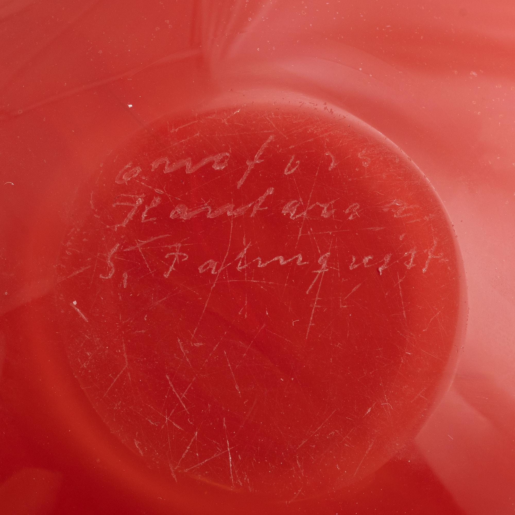 Sven Palmqvist, bowls, 5 pcs, "Kantara", Orrefors.