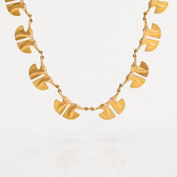 Björn Weckström, A 14K gold necklace "Niva". Lapponia 1978.