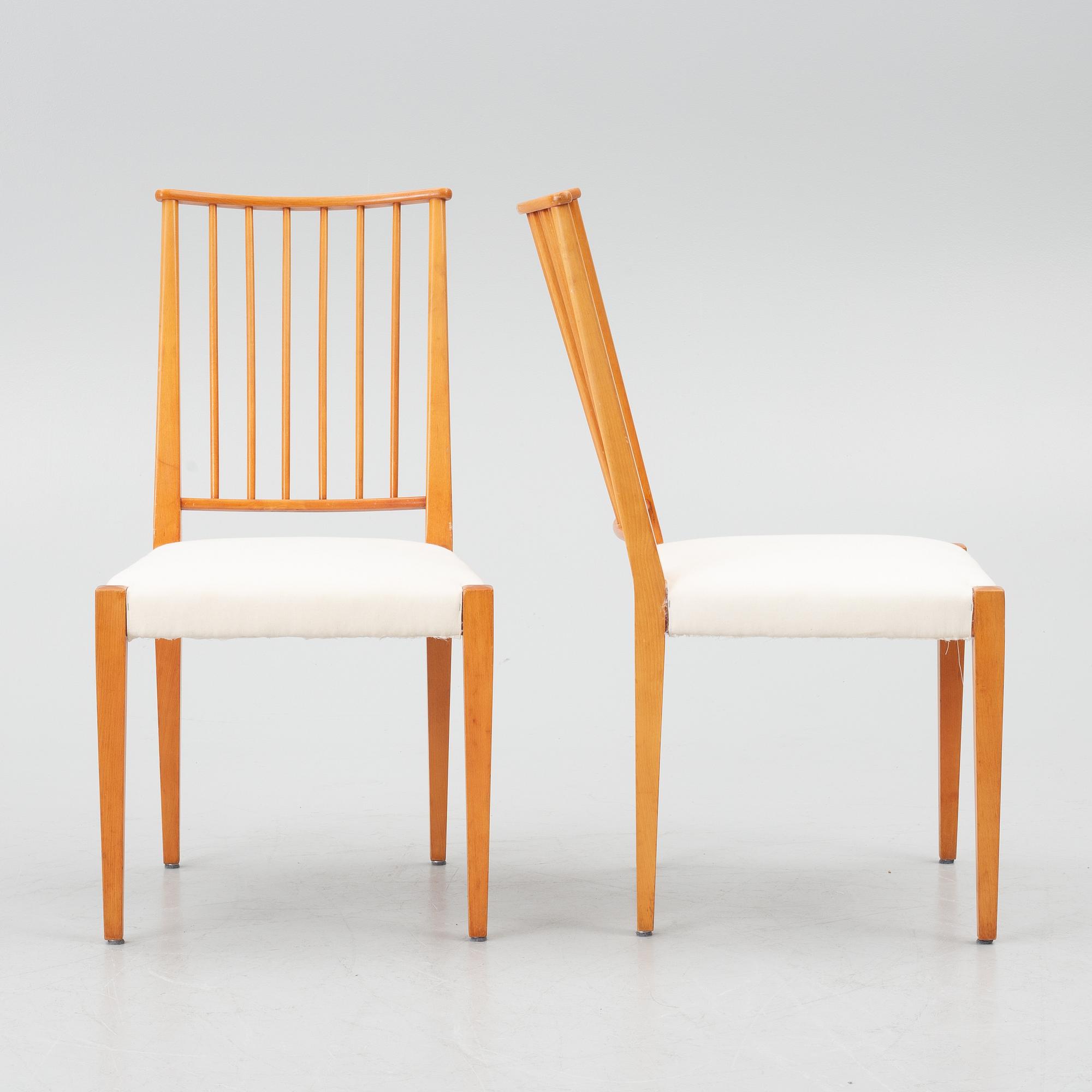 Josef Frank, eight model 970 chairs, Svenskt Tenn, Sweden.