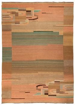 Greta Skogster-Lehtinen, A 1930s  flat weave carpet for Aaltosen Mattokutomo Kiikka Finland. Circa 340 x 240 cm.