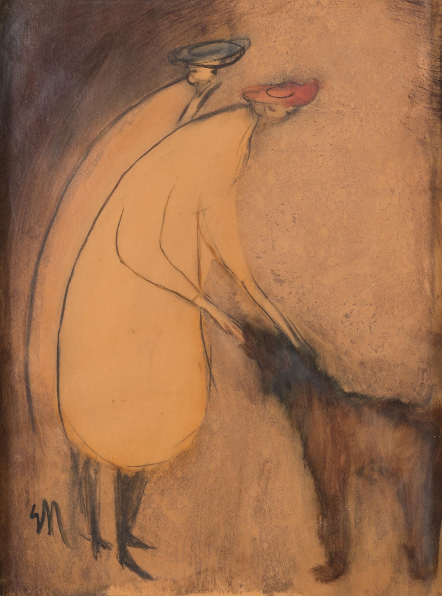 Elvi Maarni, sekatekniikka, signeerattu.