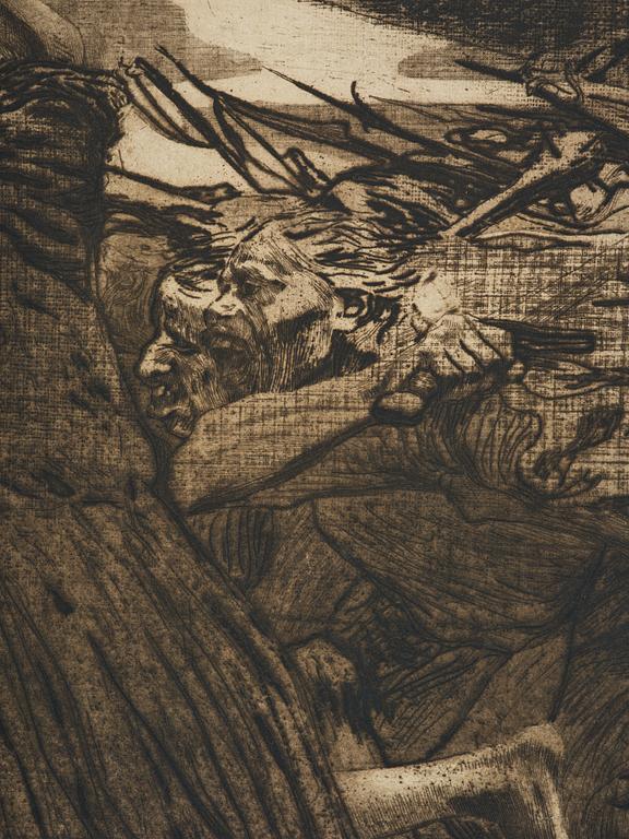 Käthe Kollwitz, ”Losbruch” from: Bauernkrieg (Peasant's War).