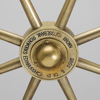 Ship Wheel, Brown Bros & Co Ltd, Rosebank Ironworks Edinburgh,20th century.