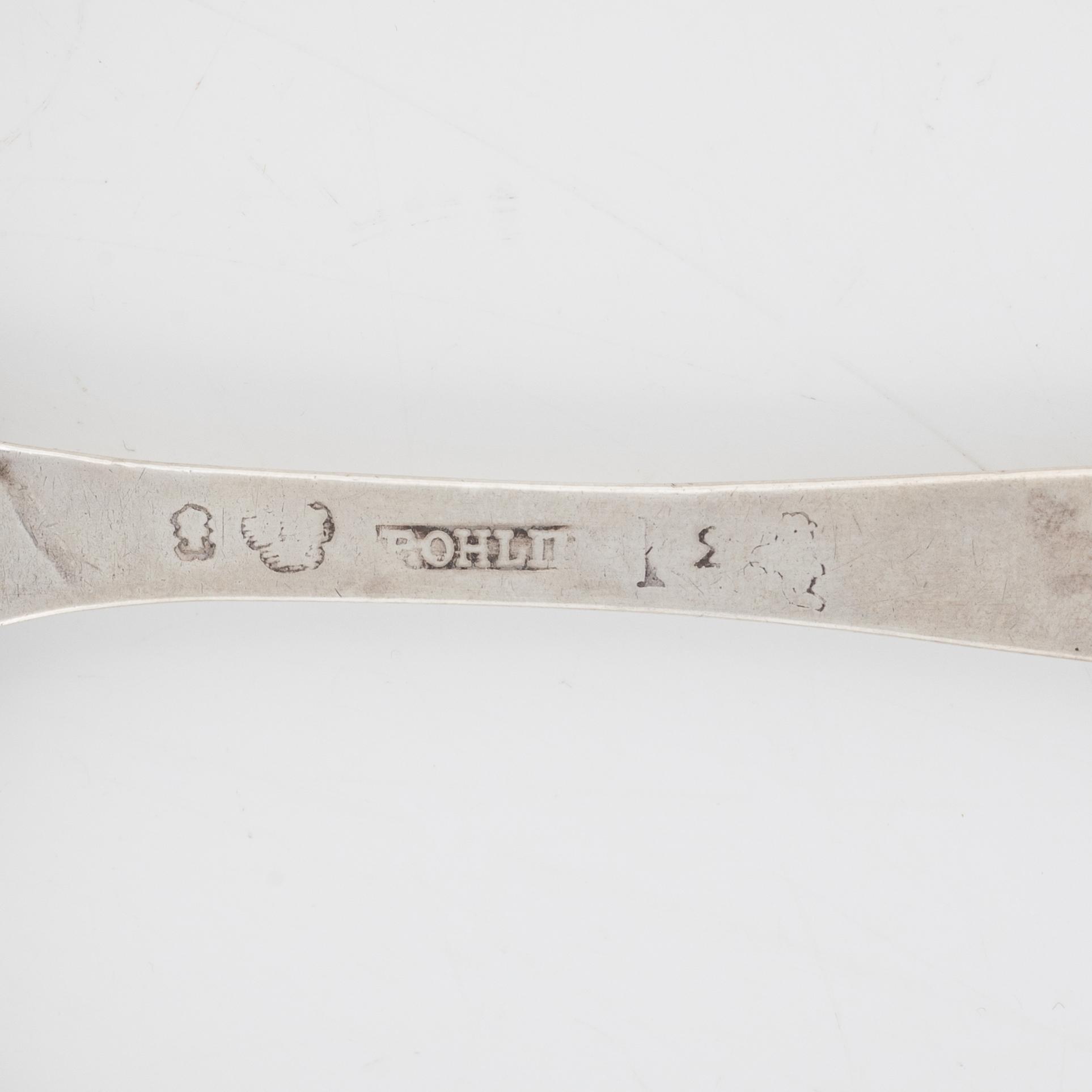 A set of  Silver Spoons, including Andreas Isberg, Skänninge 1814 (8 pieces).