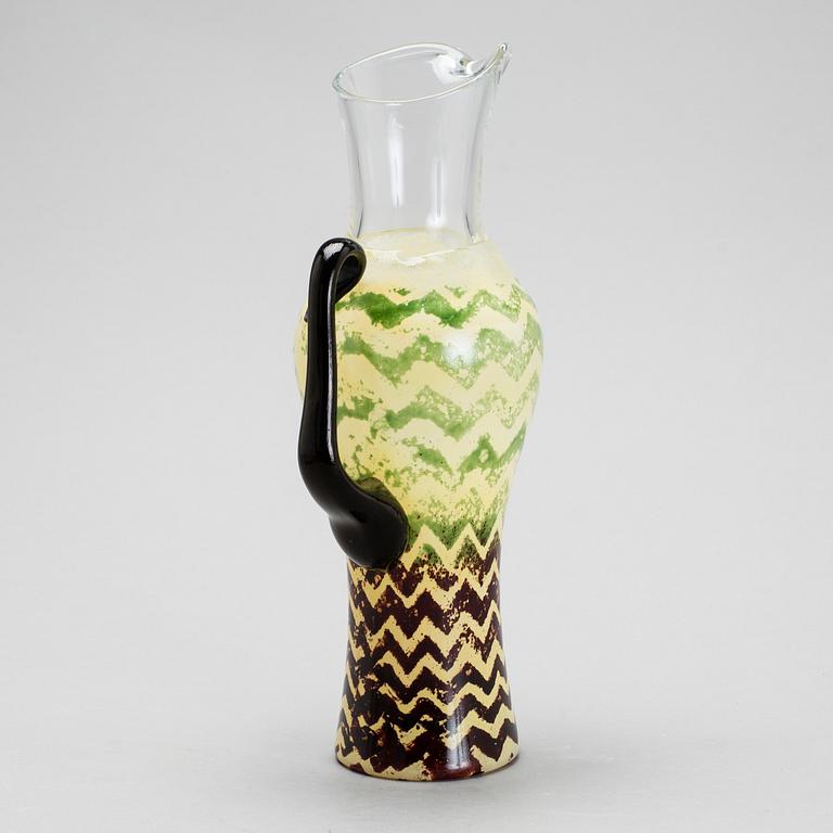 KJELL ENGMAN, A GLASS DECANTER, Kosta Boda, signed and numbered.