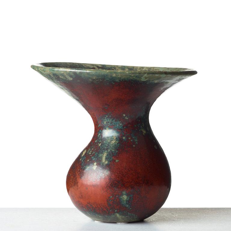 Hans Hedberg, a faience vase, Biot, France.