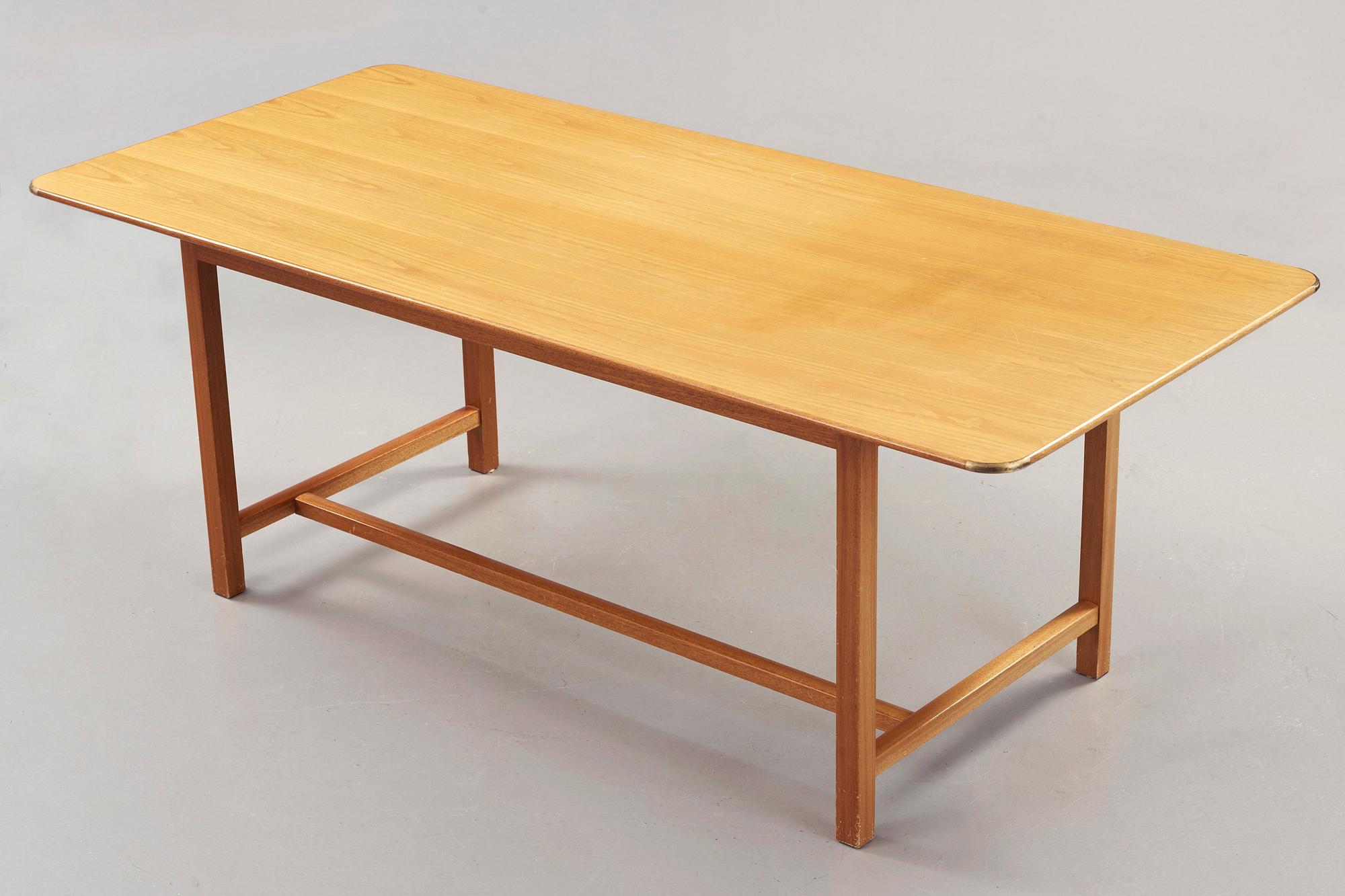 Josef Frank, an ash and mahogany table, Svenskt Tenn, model 590.