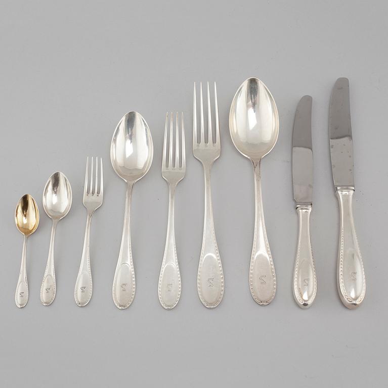 BESTICKSERVIS, 108 delar, silver, Axel Larson, Helsingborg, huvudsakligen 1918.
